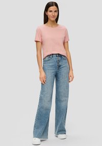 s.Oliver MIT UMSCHLAG AM ÄRMEL - T-Shirt basic - rosa