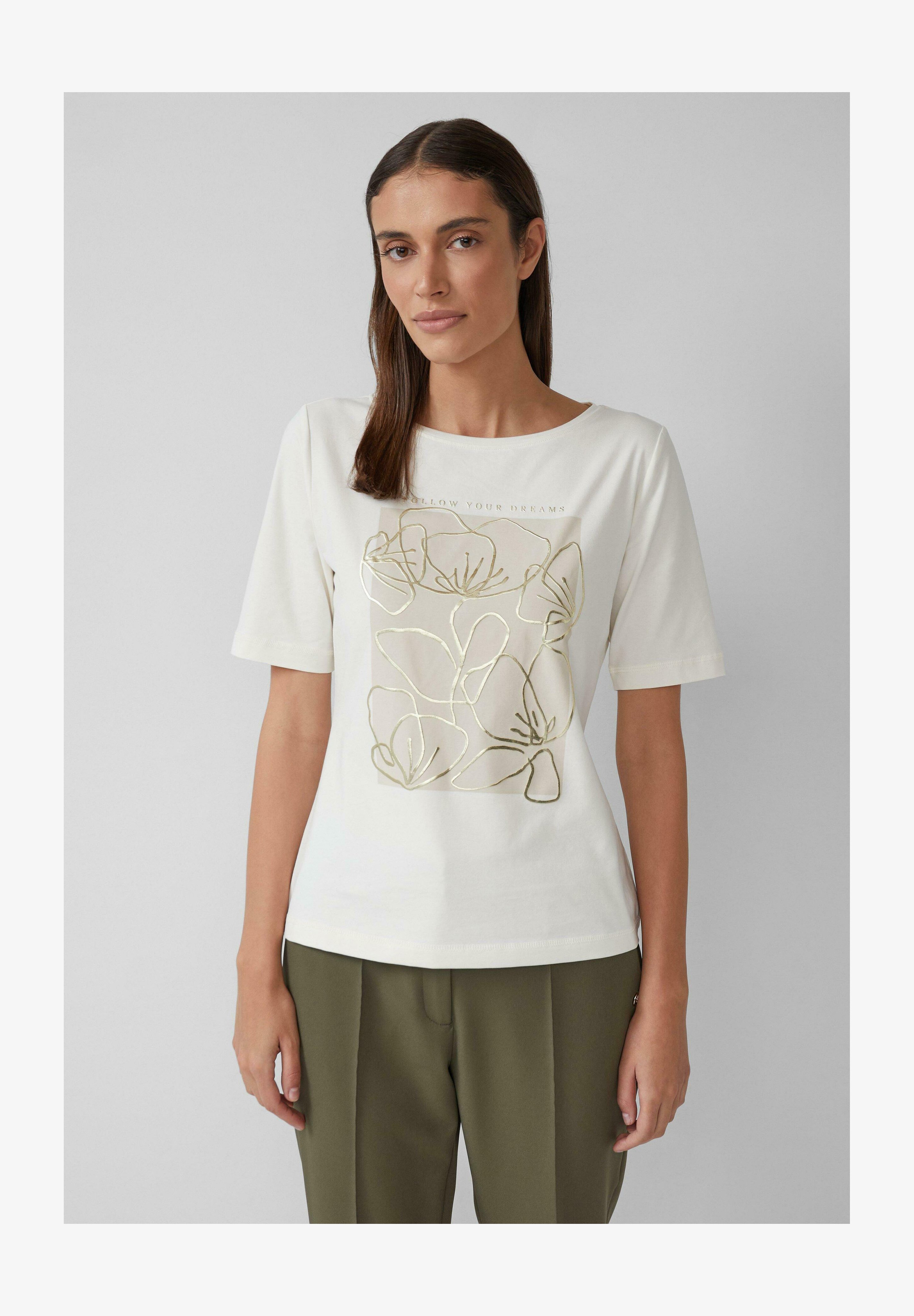 S.Oliver BLACK LABEL T-Shirt Donna Con Dettaglio Glitter – Vestibilità Rilassata In Jersey