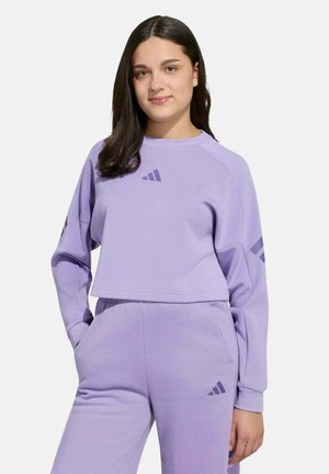 adidas Performance SWEATSHIRT 3STRIPES CREW CROP SWEATER UNISEX - Sweatshirt - maglil tecprp