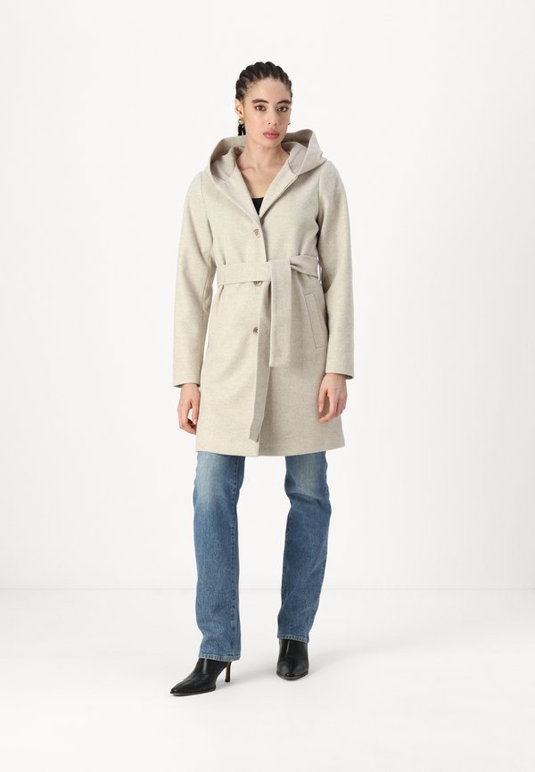 VISELMA BELTED COAT - Classic coat - natural melange