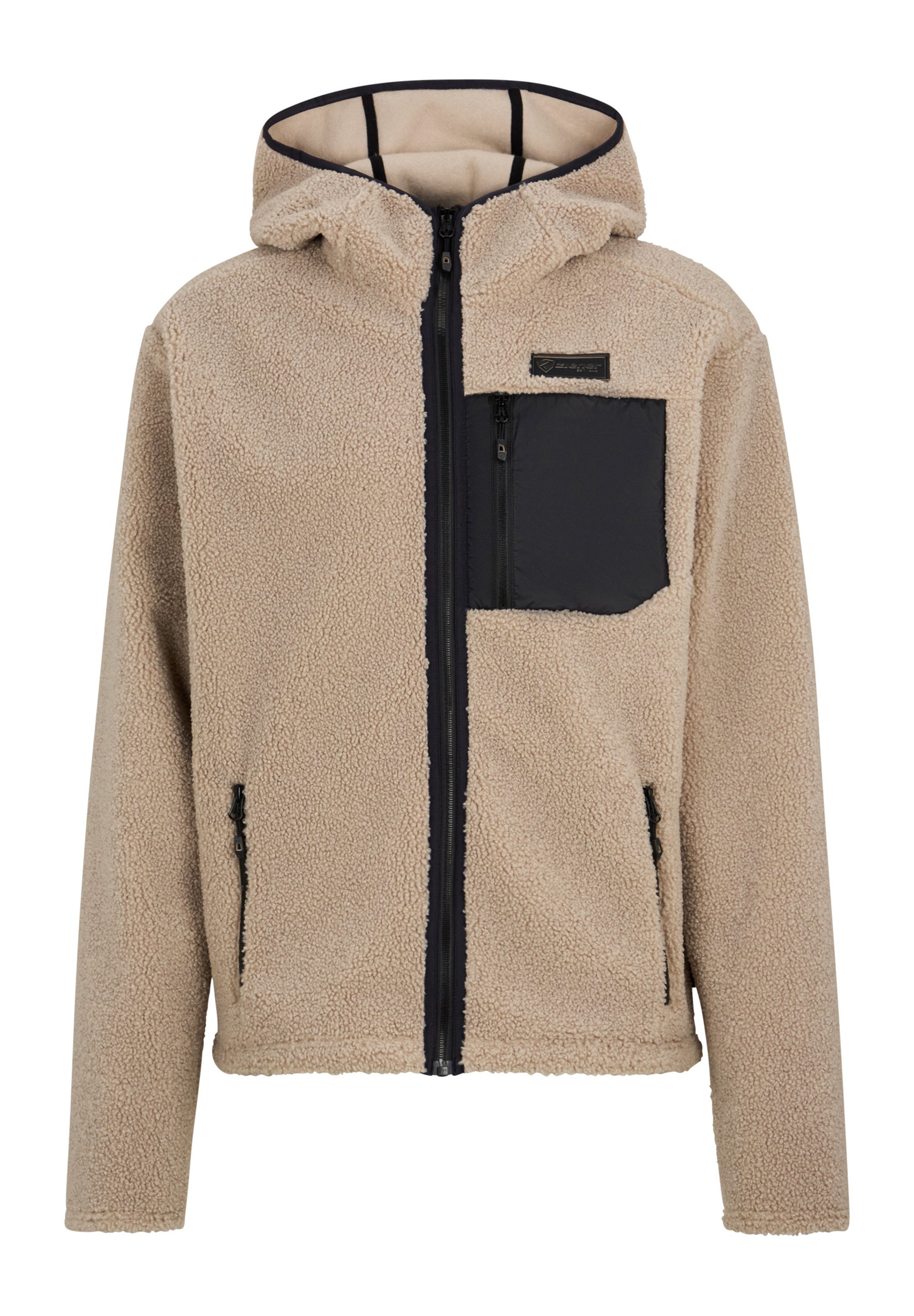 Ziener JUHA-Z - Fleece jacket - sandstone/sand - Zalando Ziener JUHA-Z - Fleece jacket - sandstone/sand - Zalando