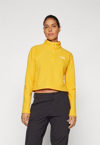 The North Face GLACIER CROPPED ¼ ZIP - Flīsa džemperis - summit gold
