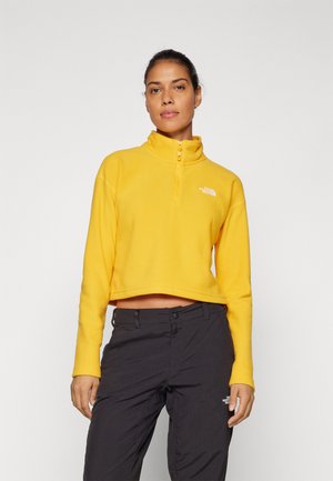 GLACIER CROPPED ¼ ZIP - Fleece trui - summit gold