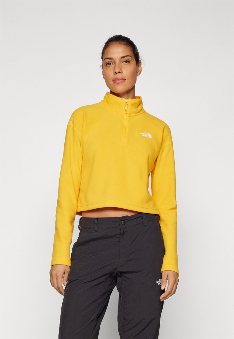The North Face GLACIER CROPPED ¼ ZIP - Flīsa džemperis - summit gold