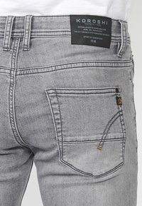 Koroshi Blugi slim fit - denim gris grey denim