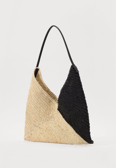 Sensi Studio TWO TONE HANDBAG - Kabelka - black