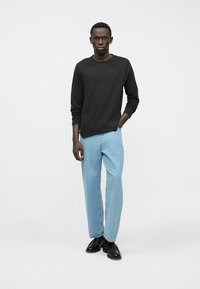 Jack & Jones JJENOA TEE O NECK - Bluză cu mânecă lungă - black