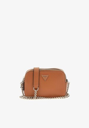 Guess, NOELLE II CROSSBODY CAMERA BAG - Sac bandoulière - light cognac