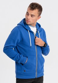 Ombre Mikina na zip - blue