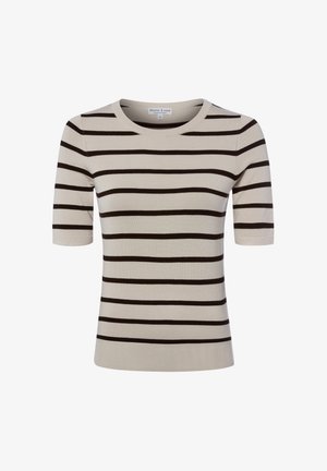 Marie Lund, MARIE LUND SHIRT - T-shirt print - beige schoko