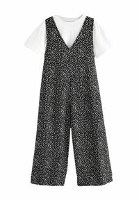 Next SET  - REGULAR FIT - Kezeslábas - black white spot