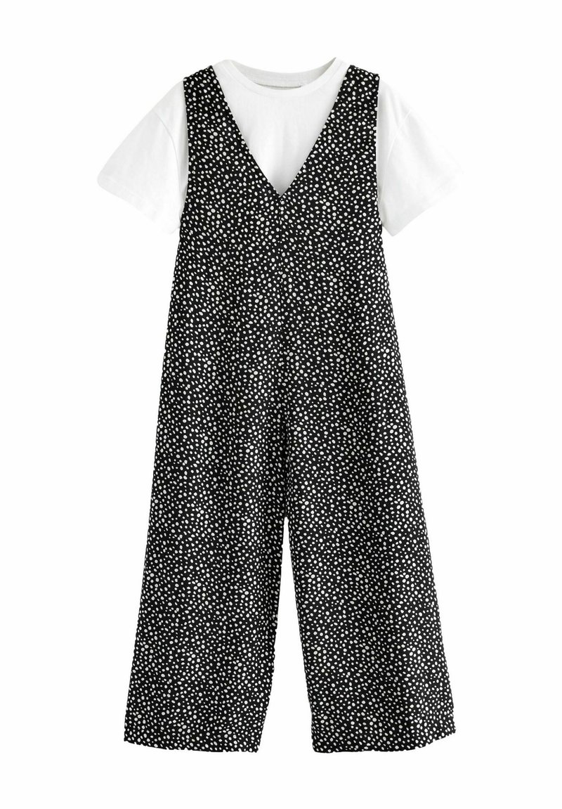 Next SET  - REGULAR FIT - Kezeslábas - black white spot