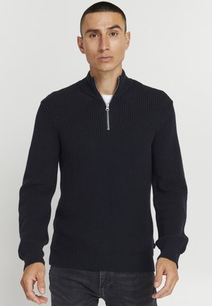 Casual Friday KARLO HALF ZIPPER - Neule - dark navy