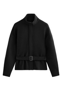BELTED WITH BRUSHED  - Veste mi-saison - black