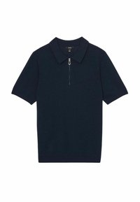 Námořnická polokošile s krátkým rukávem vyrobená z měkké tkaniny, s límcem na zip a žebrovaným lemem. Jednoduchý design s klasickým střihem.