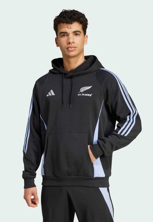 ALL BLACKS RUGBY HOODED - Equipación de selecciones - all black   blue spark