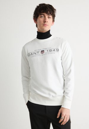 GRAPHIC C NECK - Bluză de molton - eggshell