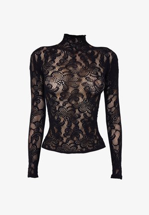 Calzedonia, POP FLORAL FISHNET - Blouse - black