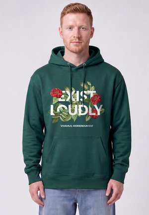 watapparel, EXIST LOUDLY UNISEX - Hoodie - glazed green