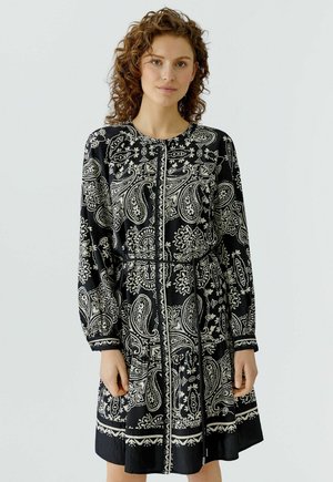 Robe chemise - black offwhite