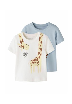 Name it OBERTEIL 2ER-PACK - T-shirt imprimé - blue fog