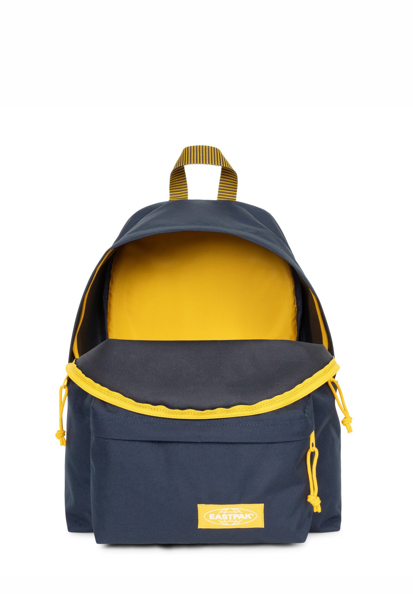 たくさん⭐︎EASTPAK ボストンバッグ 青/黄 Eastpak Rucksack - kontrast stripe marine/dark blue - Zalando