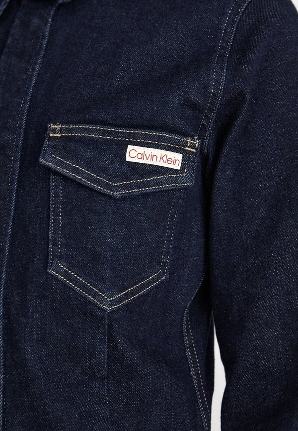 LEAN - Button-down blouse - denim dark2