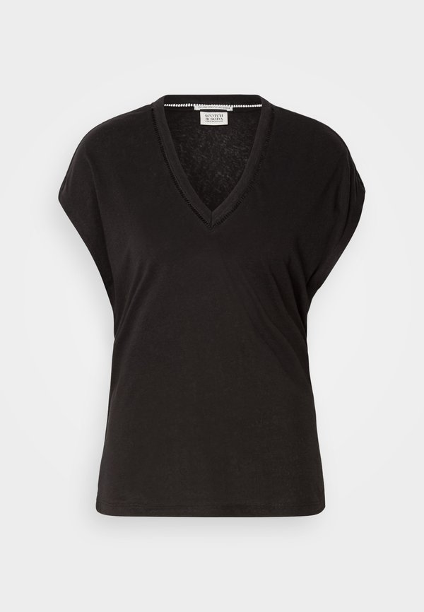 V NECK - Print T-shirt2