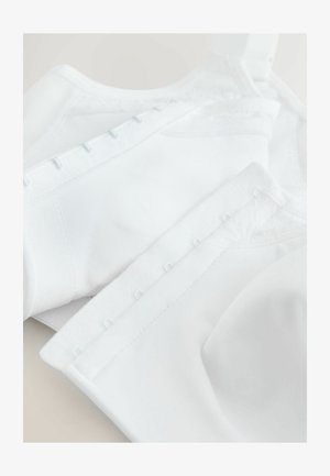 Next, REGULAR FIT - TOTAL SUPPORT FRONT FASTENING BACK SMOOTH & SUPPORT BRA . - Brassière - white