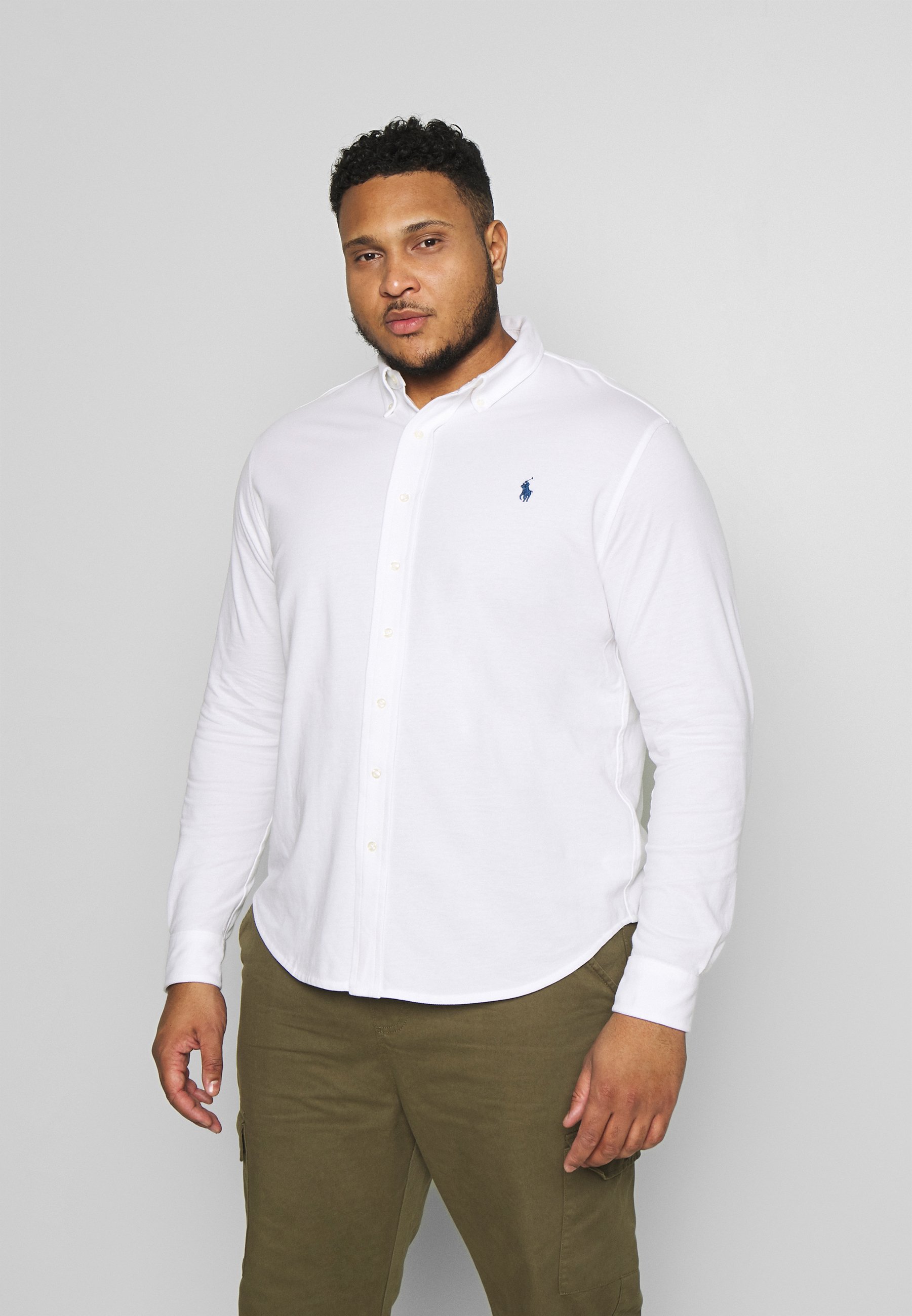 Polo Ralph Lauren Big & Tall LONG SLEEVE KNIT - Shirt - white -  