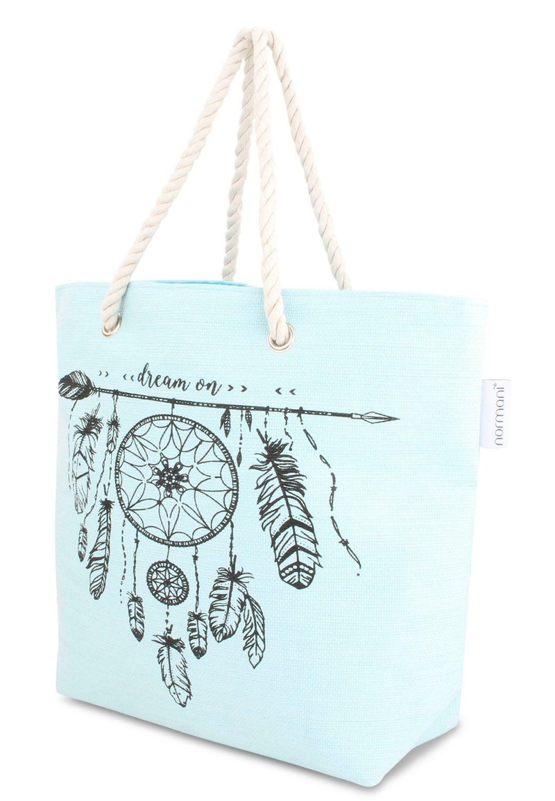 Damen Handtaschen | Normani BEACH BAG Shopping Bag light blue, anthracite/hellblau - YF96049 Damen Handtaschen | Normani BEACH BAG Shopping Bag light blue, anthracite/hellblau - YF96049