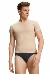 FALKE DAILY CLIMATE CONTROL OUTLAST® V NECK - Hemd - camel