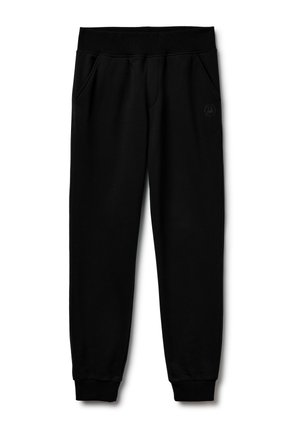 JOGGERS IN COMFORT  BLEND. LOGO PRINT ON SIDE AND POCKETS. RIBBED ANKLE CUFFS AND WAISTBAND. - Pantalones deportivos - black