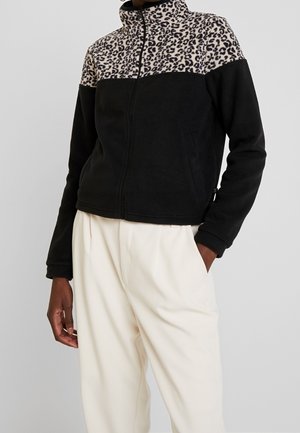 Felpa con zip - black