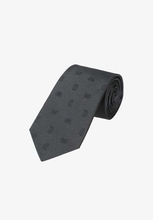 Seidenfalter TRAUER 8 CM XXL PAISLEY - Tie - schwarz