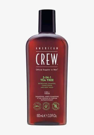 American Crew 3-IN-1 TEA TREE SHAMPOO, CONDITIONER, AND BODY WASH - Duschgel - -