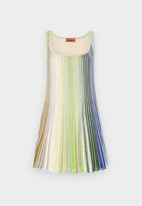 SLEEVELESS SHORT DRESS - Kokteiļkleita/ballīšu kleita - green/white/blue