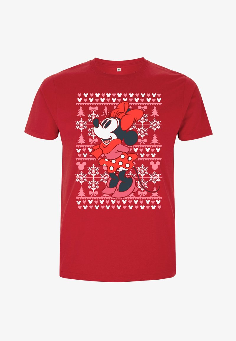 Disney MICKEY CLASSIC MINNIE WINTER - T-shirts print - red