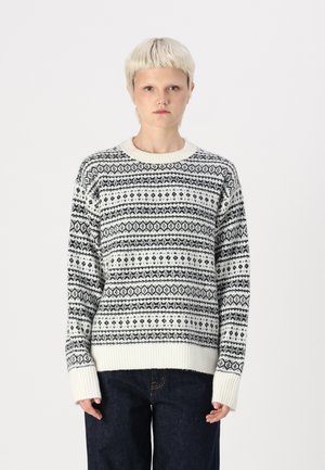 CLASSIC CREW NEW FAIRISLE - Strikkegenser - cream