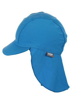 Swim cap with neck protector uni - Cap - blue