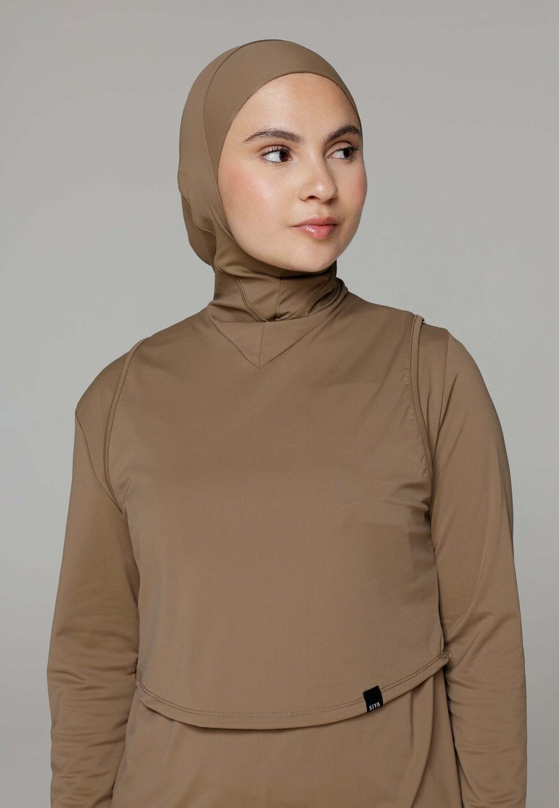 SIYA Swimwear SLEEVELESS - HIJAB TOP - Strandaccessoire - earthy brown
