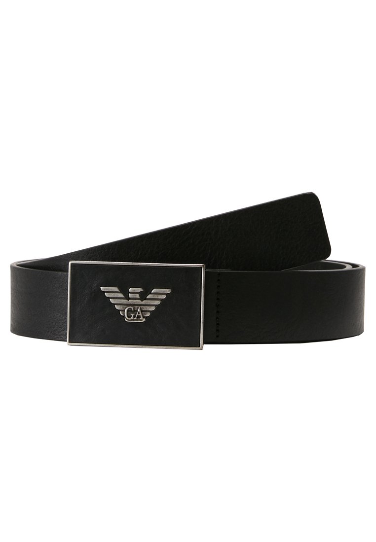 Emporio Armani - CINTURA PLATE BELT - Gürtel - black, Vergrößern