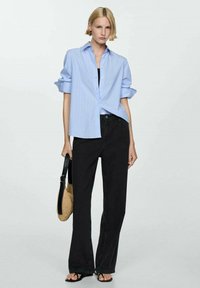 Mango Džínsy bootcut - black denim