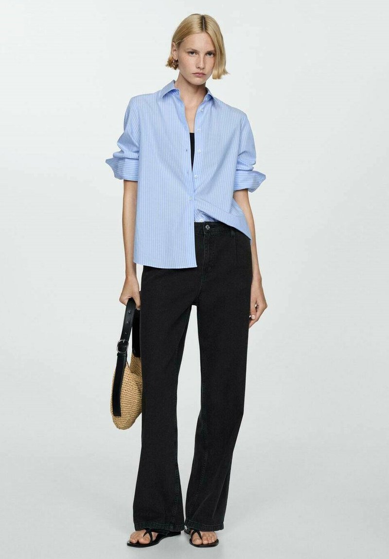 Mango Džíny Bootcut - black denim