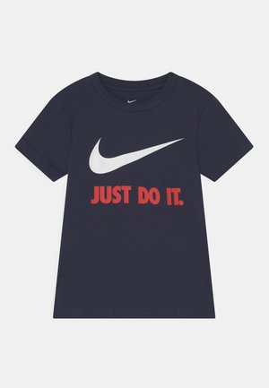 TEE - T-shirt z nadrukiem - obsidian/university red