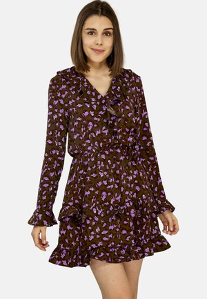 LEO - Robe de jour - violett  braun