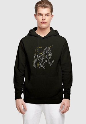 ABSOLUTE CULT HARRY POTTER UNICORN BASIC - Džemperis ar kapuci - black