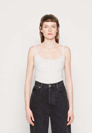 Abercrombie & Fitch HENLEY TANK  - Débardeur - heather grey