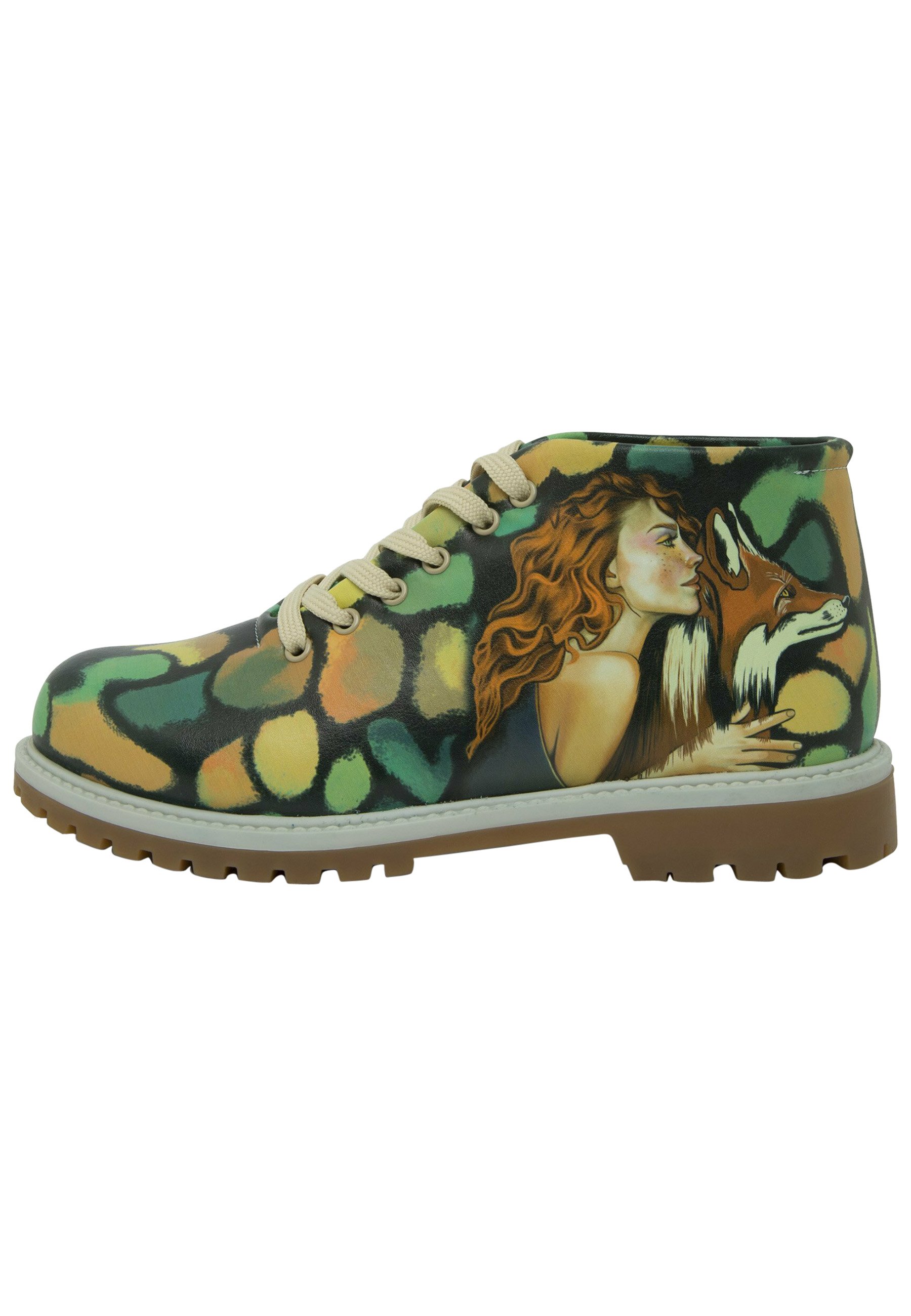 Mumka THE GIRL AND THE FOX - Botines con cordones - multicolor/verde -  Zalando.es