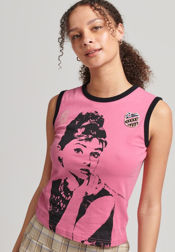 Superdry ALLSTARS AH GRAPHIC - Top - montauk blush/roze - Zalando.nl